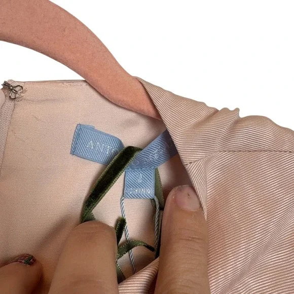 Nicola Bathie x Antonio Melani Emily Bow Dress NWT Pink A-Line Mini Dress Size 2 - Picture 6 of 10